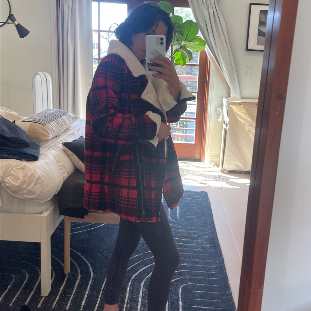 NWT Faherty Montana flannel coat in Holly Plaid size XS - Picture 7 of 9